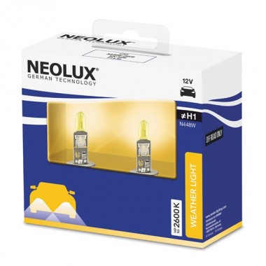 Купить Лампа N448W-2SCB H1 55W 12V P14.5S KBOX2 WEATHER LIGHT NEOLUX (упаковка 2шт)