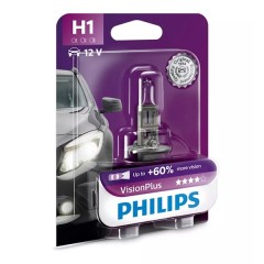 Лампа 12258VPB1 H1 12V 55W (P14,5s) ( +60% света) (блистер 1шт.) Vision Plus PHILIPS