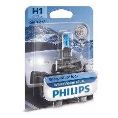 Лампа 12258WVUB1 H1 12V 55W (P14,5s) (абсолютно белый свет+60% вид.) (блист. 1шт.) WhiteVision ultra