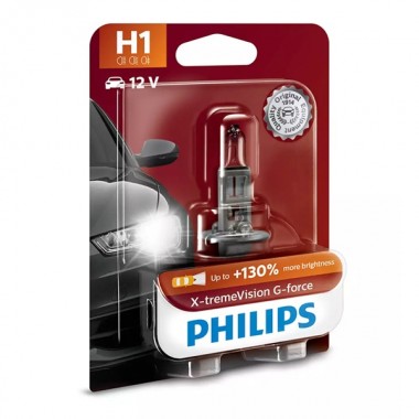 Отзывы Лампа 12258XVGB1 H1 12V 55W (P14,5s) (+130% света+вибростойкая) (блистер 1шт.) X-tremeVision G-force
