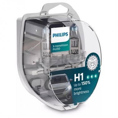 Отзывы Лампа 12258XVPS2 H1 12V 55W P14,5s (+150% света+увелич. срок службы) (уп.2шт.) X-treme Vision Pro150