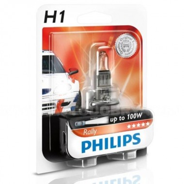Купить Лампа 12454RAB1 H1 12V 100W (P14,5s) (блистер (1шт.) Rally for off-road only PHILIPS