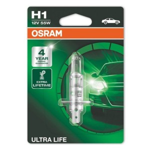 Обзор Лампа 64150ULT-01B H1 12V 55W P14.5s (4 года гарантии) ULTRA LIFE OSRAM