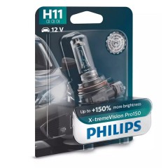 Лампа 12362XVPB1 H11 12V 55W PGJ19-2 (+150% света+увелич. срок службы) X-treme Vision Pro150 PHILIPS