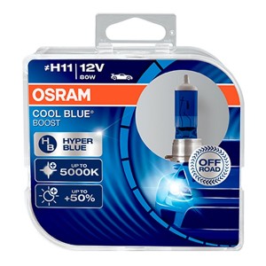 Лампа 62211CBB-HCB H11 12V 80W PGJ19-2 (5000К) COOL BLUE BOOST OSRAM (упаковка 2шт)