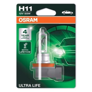 Отзывы Лампа 64211ULT-01B H11 12V 55W PGJ19-2 (4 года гарантии) ULTRA LIFE OSRAM
