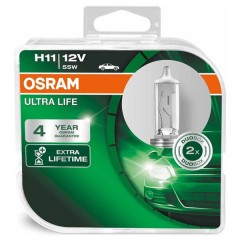 Лампа 64211ULT-HCB H11 12V 55W PGJ19-2 (4 года гарантии) ULTRA LIFE OSRAM (упаковка 2шт)