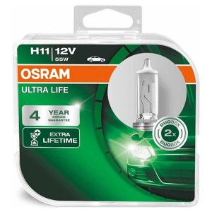 Лампа 64211ULT-HCB H11 12V 55W PGJ19-2 (4 года гарантии) ULTRA LIFE OSRAM (упаковка 2шт)