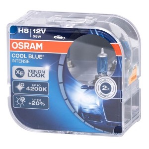 Лампа 64212CBI-HCB H8 12V 35W PGJ19-1 (4200К) COOL BLUE INTENSE (упаковка 2шт) OSRAM