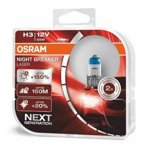 Лампа 64151NL-HCB H3 55W 12V PK22S BOX2 (+150% больше света) NIGHT BREAKER LASER OSRAM (уп. 2шт)