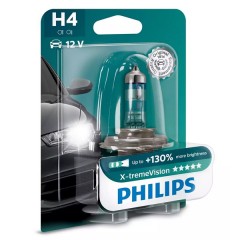 Лампа 12342XV+B1 H4 12V 60/55W P43t (+130% света) (блистер 1шт.) X-treme Vision PHILIPS