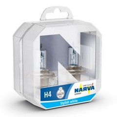 Лампа 48677S2 H4 12V 60/55W P43t (белый свет-голуб.оттен.) (упаковка 2шт) RPB+ NARVA