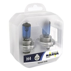Лампа 48680 H4 12V 60/55W P43t (белый свет) (упаковка 2шт) RPW NARVA