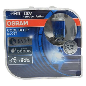 Лампа 62193CBB-HCB H4 12V 100/90W P43t (5000К) COOL BLUE BOOST OSRAM (упаковка 2шт)