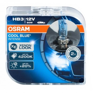 Обзор Лампа 9005CBI-HCB HB3 12V 60W P20d (4200К) COOL BLUE INTENSE OSRAM (упаковка 2шт)