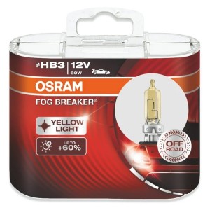 Лампа 9005FBR-HCB HB3 12V 60W P20d (+60% больше света, 2600K) FOG BREAKER OSRAM (упаковка 2шт)
