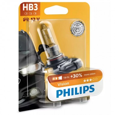 Обзор Лампа 9005PRB1 HB3 12V 65W P20d ( +30% света) (Premium) (блистер 1шт.) Vision PHILIPS