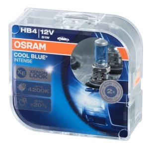 Обзор Лампа 9006CBI-HCB HB4 12V 51W P22d (4200К) COOL BLUE INTENSE OSRAM (упаковка 2шт)