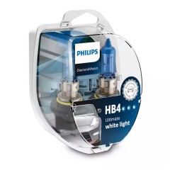 Лампа 9006DVS2 HB4 12V 55W P22d (белый холод.свет-голуб.оттен.) (уп. 2шт.) Diamond Vision PHILIPS