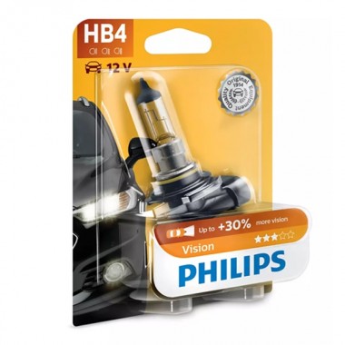 Обзор Лампа 9006PRC1 HB4 12V 51W P22d (+30% света) (Premium) Vision PHILIPS