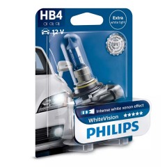 Лампа 9006WHVB1 HB4 12,8V 55W P22d 3700K (блистер 1шт.) White Vision PHILIPS