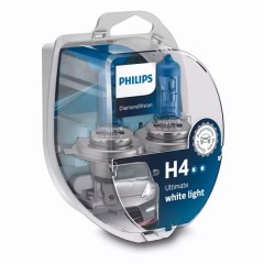 Лампа 12342DVS2 H4 12V 60/55W P43t (белый холод.свет-голуб.оттен.) (уп. 2шт) Diamond Vision PHILIPS