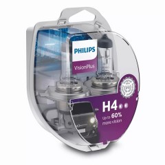 Лампа 12342VPS2 H4 12V 60/55W P43t (+60% света) (уп. 2шт.) Vision Plus PHILIPS