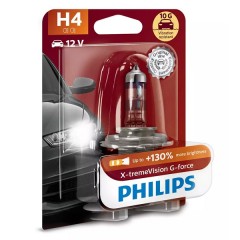 Лампа 12342XVGB1 H4 12V 60/55W P43t (+130% света+вибростойкая) (блистер 1шт.) X-tremeVision G-force