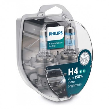 Купить Лампа 12342XVPS2 H4 12V 60/55W P43t (+150% света+увелич. срок службы) (уп. 2шт.) X-treme Vision Pro