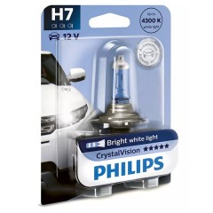 Лампа 12972CVB1 H7 12V 55W PX26d (белый яркий свет) (блистер 1шт.) Crystal Vision PHILIPS