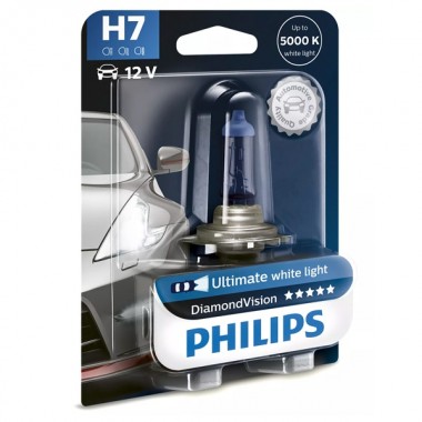 Купить Лампа 12972DVB1 H7 12V 55W PX26d (белый холод.свет-голуб.оттен.) (блистер 1шт.) Diamond Vision