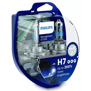 Купить Лампа 12972RGTS2 H7 12V 55W PX26d (+200% света) (уп. 2шт.) Racing Vision GT200 PHILIPS