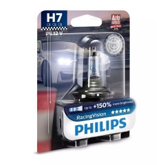 Лампа 12972RVB1 H7 12V 55W PX26d (+150% света) (блистер 1шт.) Racing Vision PHILIPS