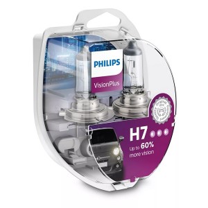 Лампа 12972VPS2 H7 12V 55W PX26d (+60% света) (уп. 2шт.) Vision Plus PHILIPS