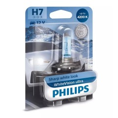Лампа 12972WVUB1 H7 12V 55W PX26d (абсолютно белый свет) (блистер 1шт.) WhiteVision ultra PHILIPS