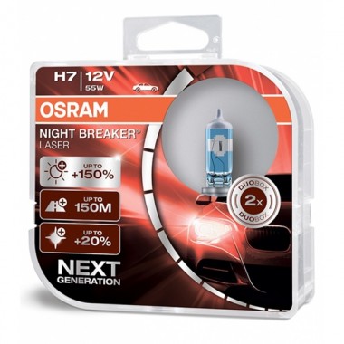 Отзывы Лампа 64210NL-HCB 55W 12V PX26D H7 BOX2 (+150% больше света) NIGHT BREAKER LASER OSRAM (уп. 2шт)