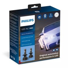 Лампа светодиодная 11342U90CWX2 H4 12/24V-LED P43t 5800K 18/18W (к.уп.2 шт.) Ultinon Pro9000 HL