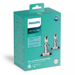 Лампа светодиодная 11342ULWX2 H4 12/24V-LED P43t 6200K 15/15W Ultinon LED (к.уп.2 шт.) PHILIPS
