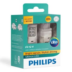 Лампа светодиодная 11065ULAX2 WY21W 12V-LED W3x16d Ultinon + CANbus 12V 21W CEA (уп. 2шт.) PHILIPS