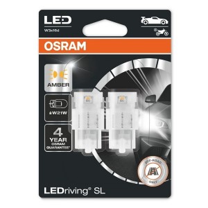 Лампа светодиодная 7505DYP-02B 1,3W 12V W3X16D W21W BLI2 LEDriving SL (уп. 2шт.) OSRAM