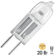 Лампа галогенная HCS CL 20W 220V G4 прозрачная