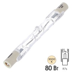 Лампа галогенная линейная Osram 64690 ECO Haloline 80W (100W) 220V R7s 74.9mm