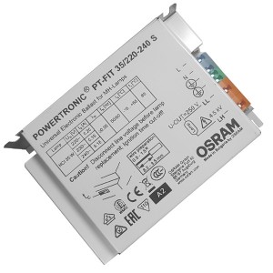 Отзывы ЭПРА для металлогалогенных ламп OSRAM PT-FIT 35W S 110x75x30mm
