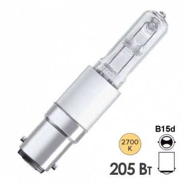 Купить Лампа галогенная Osram 64499 ECO Halolux Ceram 205W 220V B15d d15x98mm