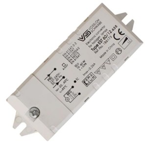 Отзывы Трансформатор электронный Vossloh Schwabe EST 60/12.635 60W 220-12V для галогенных ламп