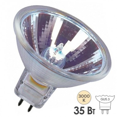 Обзор Лампа галогенная Osram 48865 ES FL Decostar 51S IRC 35W(50W) 24° 12V GU5.3