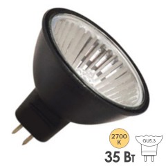 Лампа галогенная Foton MR16 HRS51 BL 35W 220V GU5,3 JCDR отражатель black/черный