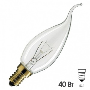 Купить Лампа свеча на ветру Philips Deco CL 40W 230V E14 BXS35 прозрачная
