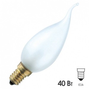 Лампа свеча на ветру Philips Deco FR 40W 230V E14 BXS35 матовая
