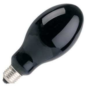 Лампа ртутная ультрафиолетовая ДРЛ Sylvania HSW 125W E27 Blacklight (подключение через Дроссель)